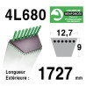 COURROIE KEVLAR 4L680 - 4L68 - AYP / ROPER 5125R - BOLENS 1724035 - MTD 7540342 - STIGA 1134-9011-01 - 9585-0054-00