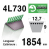 COURROIE KEVLAR 4L730 - 4L73 - AMF / NOMA 305698 - ARIENS 72161