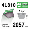 COURROIE KEVLAR 4L810 - 4L81 - AYP/ROPER - BERNARD LOISIRS 108103 X - 134461 X -140294 - HUSQVARNA 532140294 - 531013140