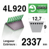 COURROIE KEVLAR 4L920 - 4L92 - AYP 371240D3RA -106863 -108597 -108310 -6943R -130969 - HUSQVARNA 532130969 - JOHN DEERE GX20241