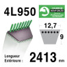 COURROIE KEVLAR 4L950 - 4L95 AYP HUSQVARNA  144959 - 138255 - 130801 - MURRAY 37X61