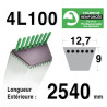 COURROIE KEVLAR 4L1000 - 4L100 - CASTELGARDEN / GGP 35062010/0 - 35062011/0 - HONDA CG35062010H0. CG35062001HO