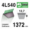 COURROIE KEVLAR 4L540 - 4L54 - HUSQVARNA 506768401 - MTD 7540195 - MURRAY 37 x 50