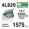 COURROIE KEVLAR 4L620 - 4L62 - CASTELGARDEN 35061502/1 - 35061501/0 - HONDA CG35061501H0 - MURRAY 37x15 - HUSQVARNA 506660401