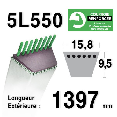 COURROIE KEVLAR 5L550 - 5L55 - MTD 754144 / 90-47-954