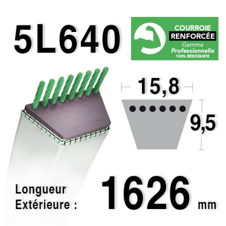 COURROIE KEVLAR 5L640 - 5L64 - MTD 754167 / 90-47-618