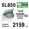 COURROIE KEVLAR 5L850 - 5L85 - Husqvarna 532148763 - Toro 271102 - 1268410 - AMF / NOMA 319108