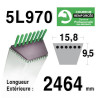 COURROIE KEVLAR 5L970 - MTD 7540479 / 75404087 / 7540492 - MURRAY 321205 - AYP / ROPER 174883
