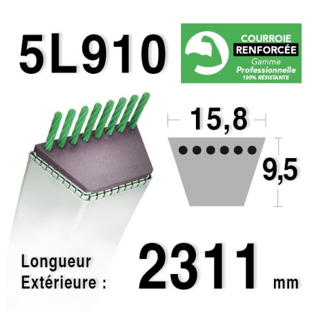 COURROIE KEVLAR 5L910 - 5L91