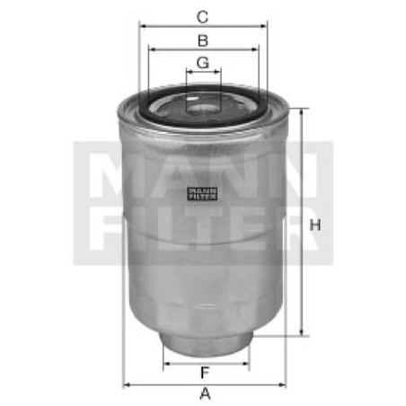 Filtre MANN-FILTER WK828X