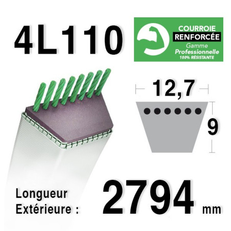COURROIE KEVLAR 4L1100 - 4L110