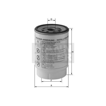 Filtre MANN-FILTER WK9241X