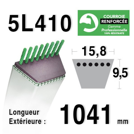 COURROIE KEVLAR 5L410 - 5L41 - KUBOTA 7072232430