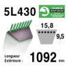 COURROIE KEVLAR 5L430 - 5L43 - AYP 11483 - JACOBSEN 336481 - 336488