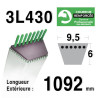 Courroie 9.5mm x 1092mm - 3L43 - KEVLAR