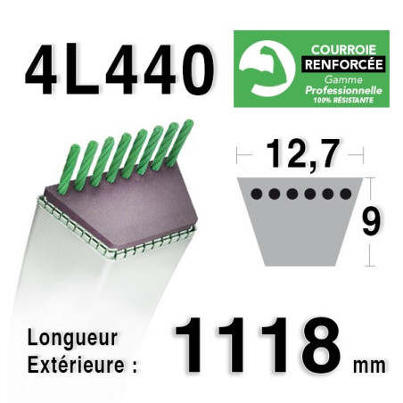 COURROIE KEVLAR 4L440 - 4L44