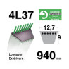 COURROIE KEVLAR 4L37 - 6837 - AYP 20715 - 20716 - 28594 - 40899 - MTD 7540154 - 7540255 - HONDA 76184-772-701