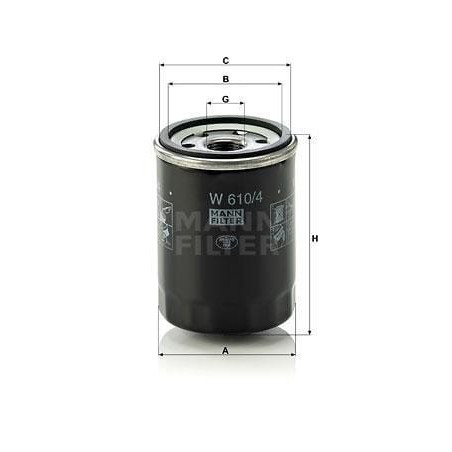 Filtre MANN-FILTER W6104