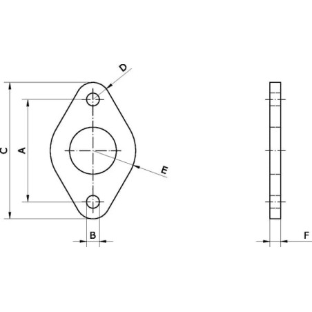 Fixation de bride UNIVERSEL FA1216PN
