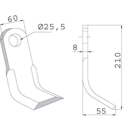 Fléau MASCHIO T40005142R