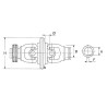 Etrier BONDIOLI/6PAVESI 7G54049T07