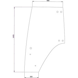 Vitre de portière UNIVERSEL 117810030020KR