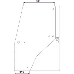 Vitre de portière UNIVERSEL 144950A1KR