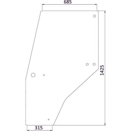 Vitre de portière UNIVERSEL 144950A1KR