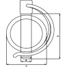 Goupille demi-lune RÜBIG 06122504
