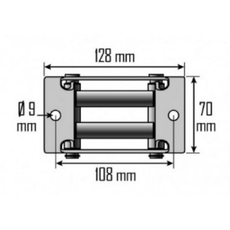 Guide de câble à rouleaux RIBITECH PE12VGD