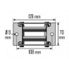 Guide de câble à rouleaux RIBITECH PE12VGD
