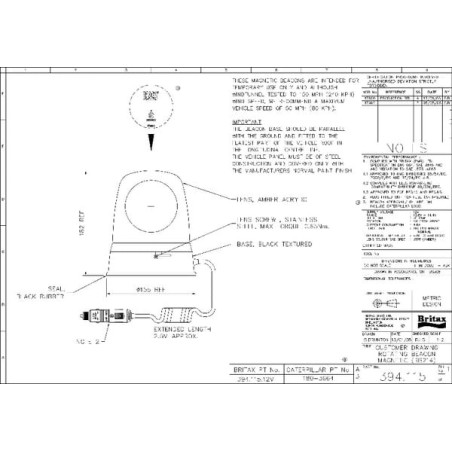 Gyrophare BRITAX 39411512V