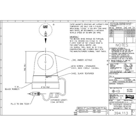 Gyrophare BRITAX 39411324V