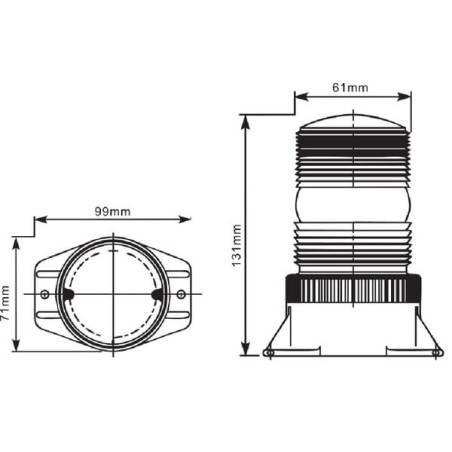 Gyrophare UNIVERSEL LA20061