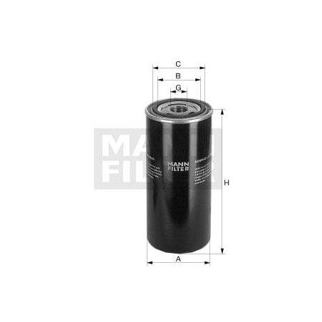 Filtre hydraulique MANN-FILTER WD96221