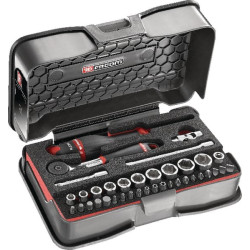 Jeu de 37 douilles 1/4" FACOM R1616M6PB
