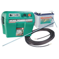 Jeu de démarrage AN 2000 numérique incluant panneau solaire 25W AKO 441111AKO