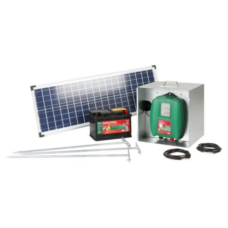 Jeu de démarrage AN 3100 incluant panneau solaire 25W AKO 441115