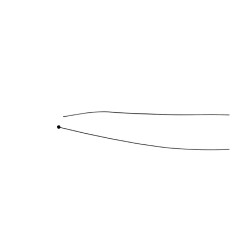 Câble souple à embout tonneau UNIVERSEL longueur 2500 mm