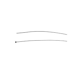 Câble souple à embout tonneau UNIVERSEL longueur 1000 mm