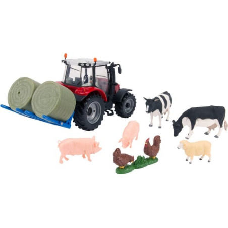 Animaux de la ferme et tracteur miniature UNIVERSEL B43205