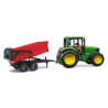 Tracteur miniature John Deere 6920 avec remorque basculante BRUDER U02057