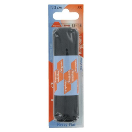 Lacet plat noir 150cm UNIVERSEL 63150102