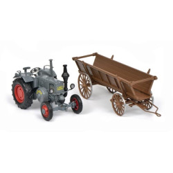 Lanz Bulldog miniature avec remorque SCHUCO O07702
