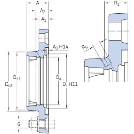 Logement de palier SKF FYTJ510
