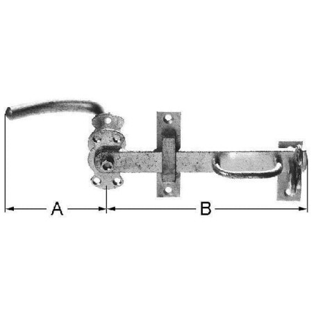 Loquet de porte pour étable UNIVERSEL 0960421000101