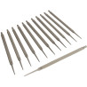 Lot de 12 limes plates pour double angle de coupe droite VALLORBE LC1002022798