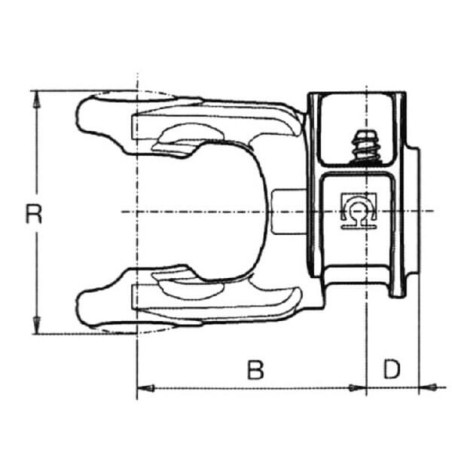 Mâchoire BONDIOLI/6PAVESI 5070C3755