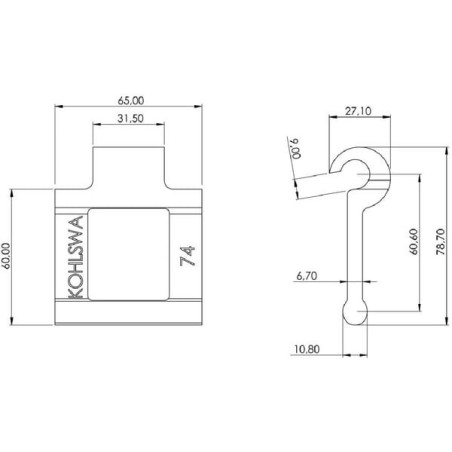 Maillon UNIVERSEL KB74