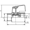Mini vanne à bille UNIVERSEL MBV14OI